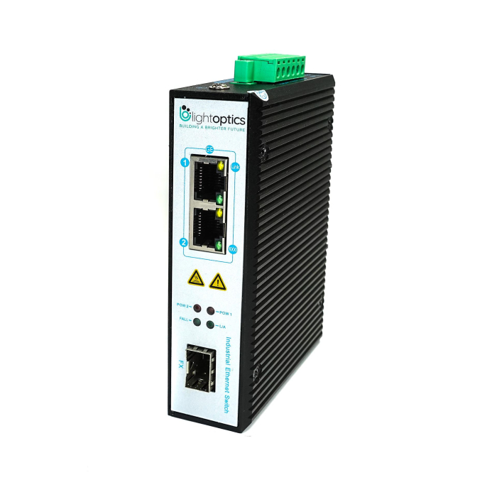 Industrial Switch  2*10/100/1000Base-T RJ45, 1*1000M fiber ports (SFP)