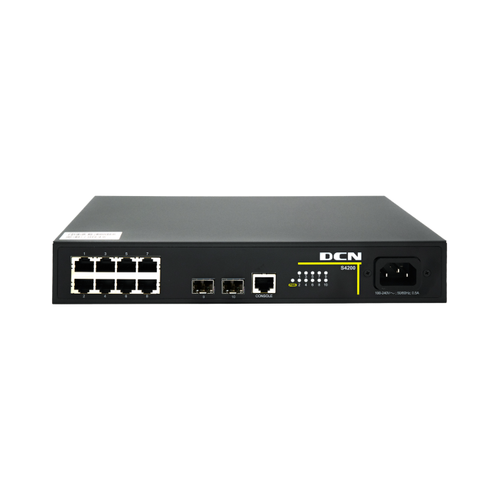 10-port GbE L2 Managment switch 8x10/100/1000Base-T and 2-port 1G SFP uplink