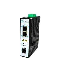 Przemysłowy przełącznik 2*10/100/1000Base-T RJ45, 1*1000M fiber ports (SFP)