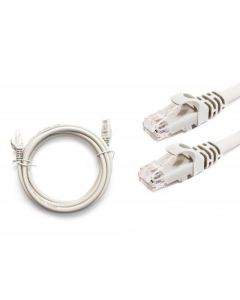 Patchcord LAN RJ45, UTP kat.5E - długość: 1 m, szary