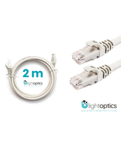 Patchcord LAN RJ45, UTP kat.5E - długość: 2 m, szary