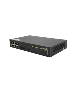 10-Port GbE Web Managed Poe switch:  8x 10/100/1000 PoE+ and 2x SFP, 120W PoE Budget