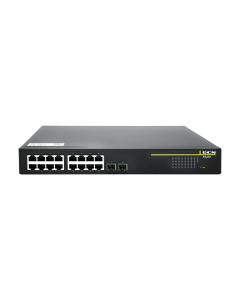 18-Port GbE Web Managed Poe switch 16x 10/100/1000 PoE+ and 2x SFP, 250W PoE Budget