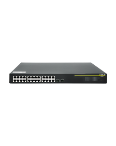 26-Port GbE Web Managed Poe switch 24x 10/100/1000 PoE+ and 2x SFP, 370W PoE Budget