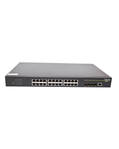 28-port GbE Managed switch PoE Switch –24x 10/100/1000 PoE+ and + 4x SFP, 370W PoE Budget